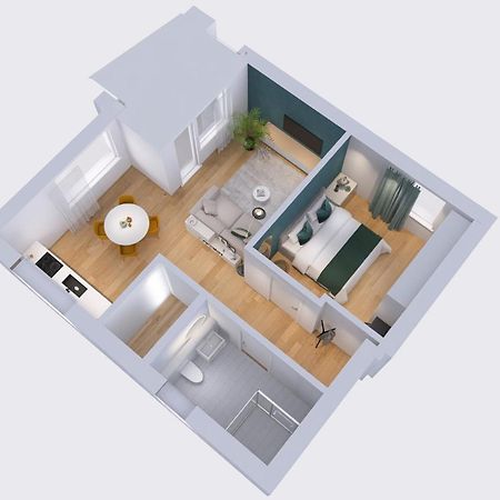 Apartmenthaus Am Kaiser-Wilhelm-Park Detmold Eksteriør bilde